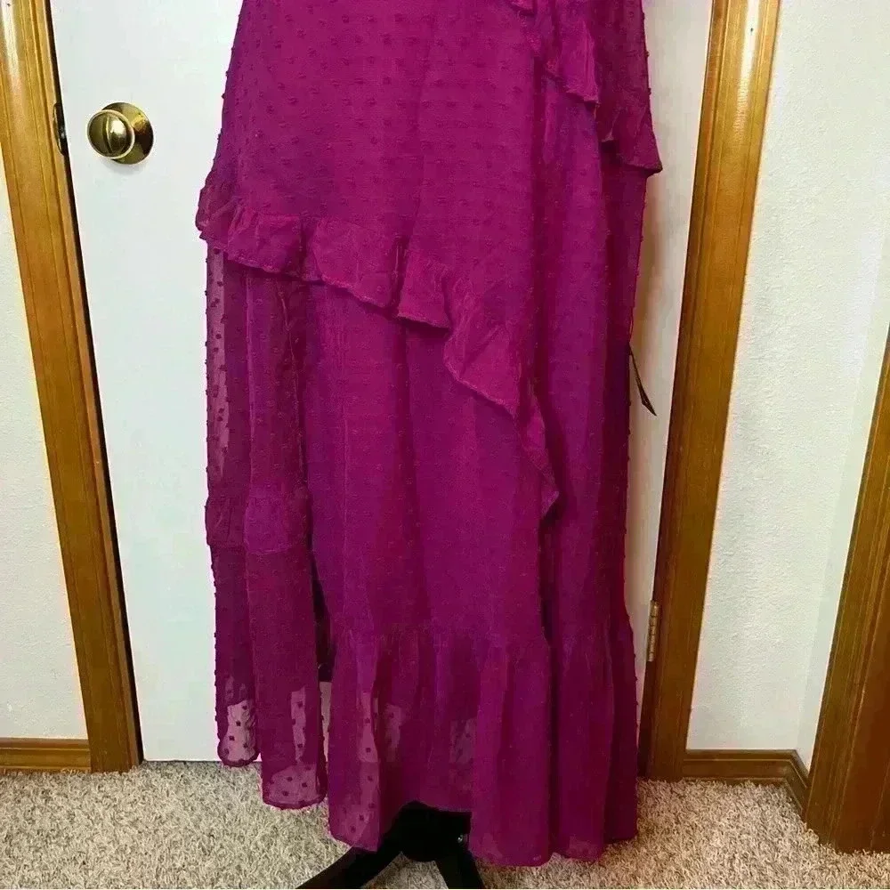 Lulu's Ruffled Midi Dress - Picture 4 of 15